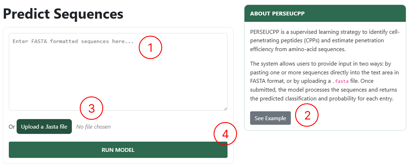 CPP Prediction page interface